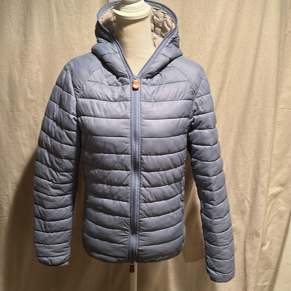 Save The Duck ultra light blue jacket